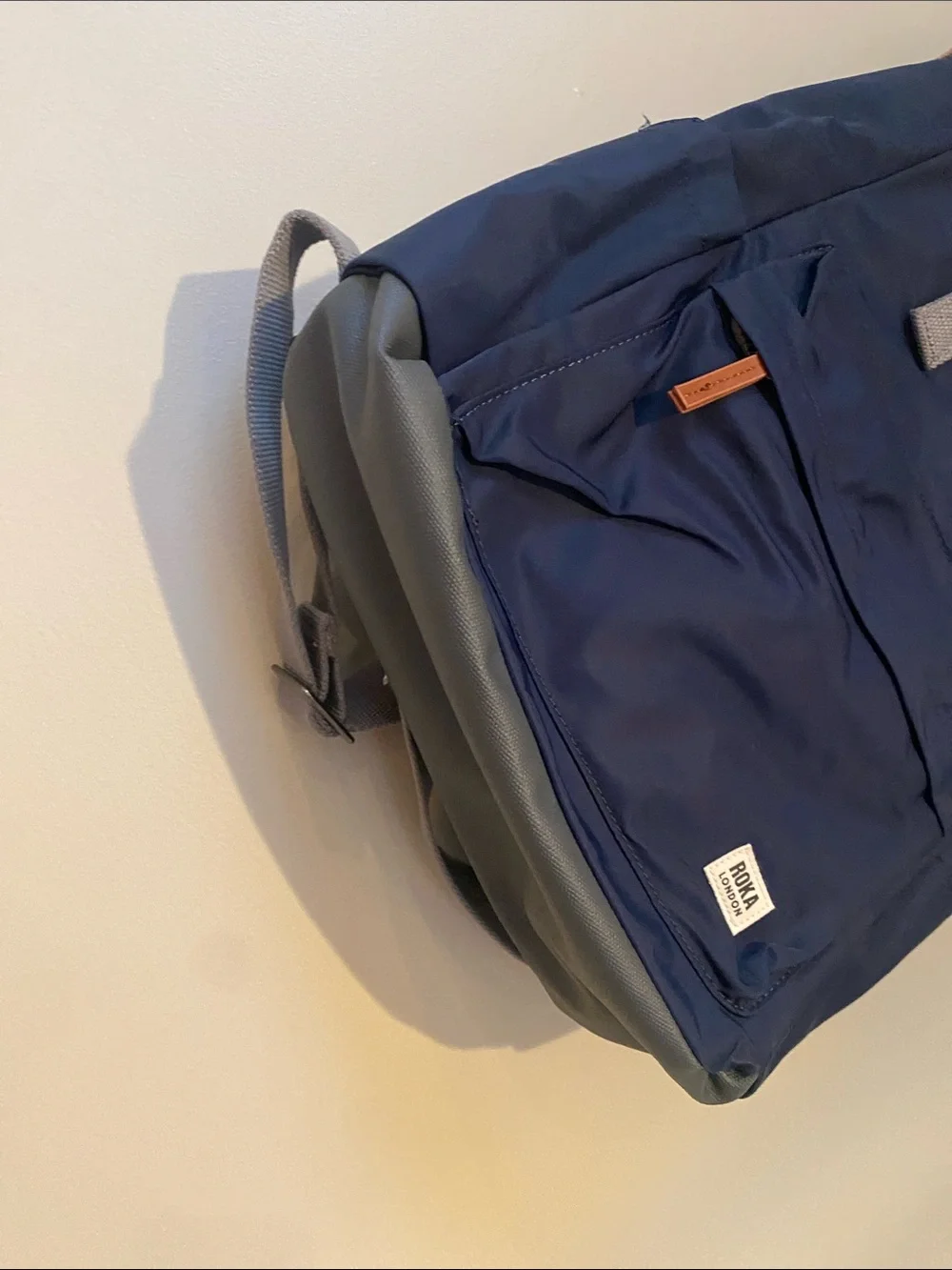 Roka London Canfield Roll Top Backpack in Midnight